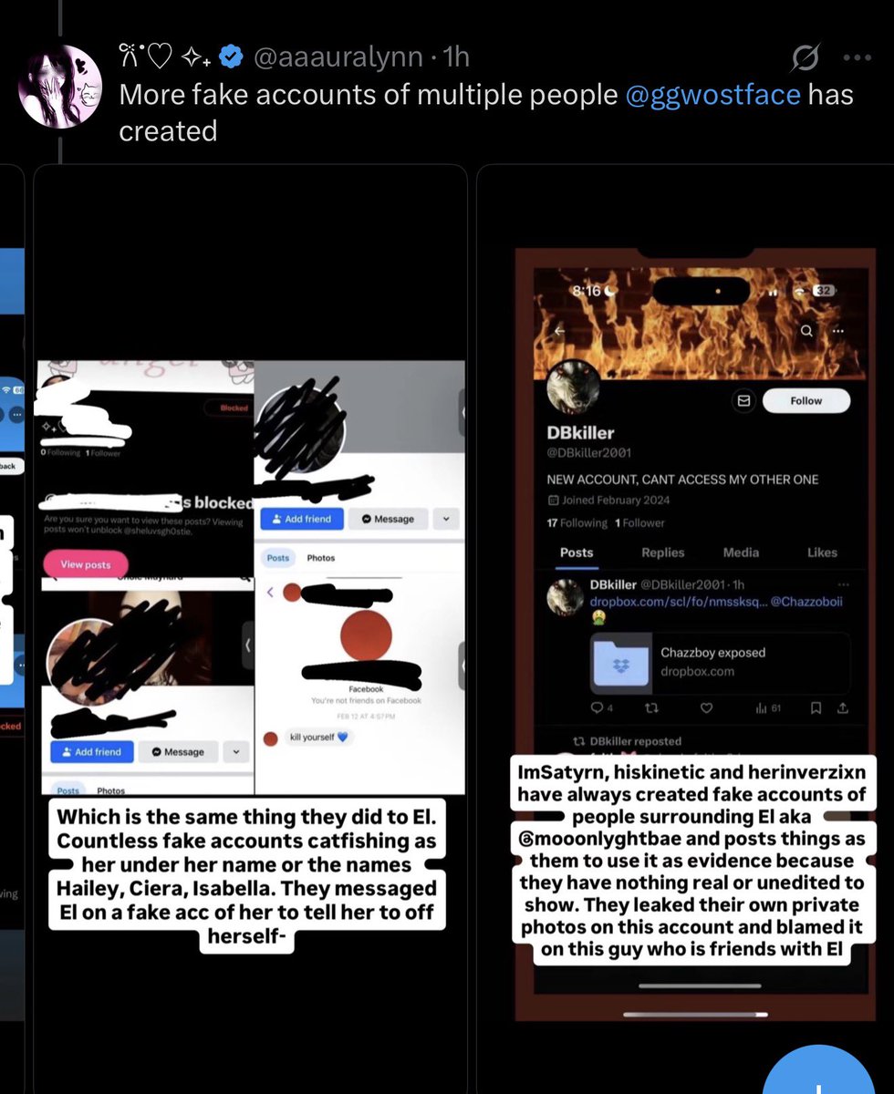 ggwostface's tweet photo. yeah so none of these were me lol it must be hard for you to grasp that real people expose you mia and it’s not just one person creating multiple fake accounts like you do, but keep projecting you sound stupid everytime 
#catfish https://t.co/dSc6g9f3ey