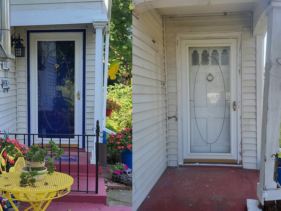 AncestralRiver's tweet photo. "Before and after" of my front door. It was stuck shut for 6 years, finally got it open last summer. I added patio &amp; decor. It lights me up to look at it! 

If you want your home to light you up &amp; make you happy, contact me as your Feng Shui consultant. https://t.co/C4eBagKWIY