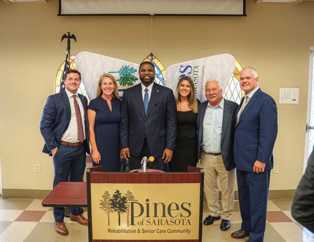 ByronDonalds's tweet photo. Our seniors helped build the communities we’re fortunate to call home, and they deserve leaders who listen to them.

Thank you to the staff and residents at Pines of Sarasota for welcoming me today. I appreciated hearing directly from the people providing care every day and spending time with the residents they serve.

Florida will always stand with our seniors.