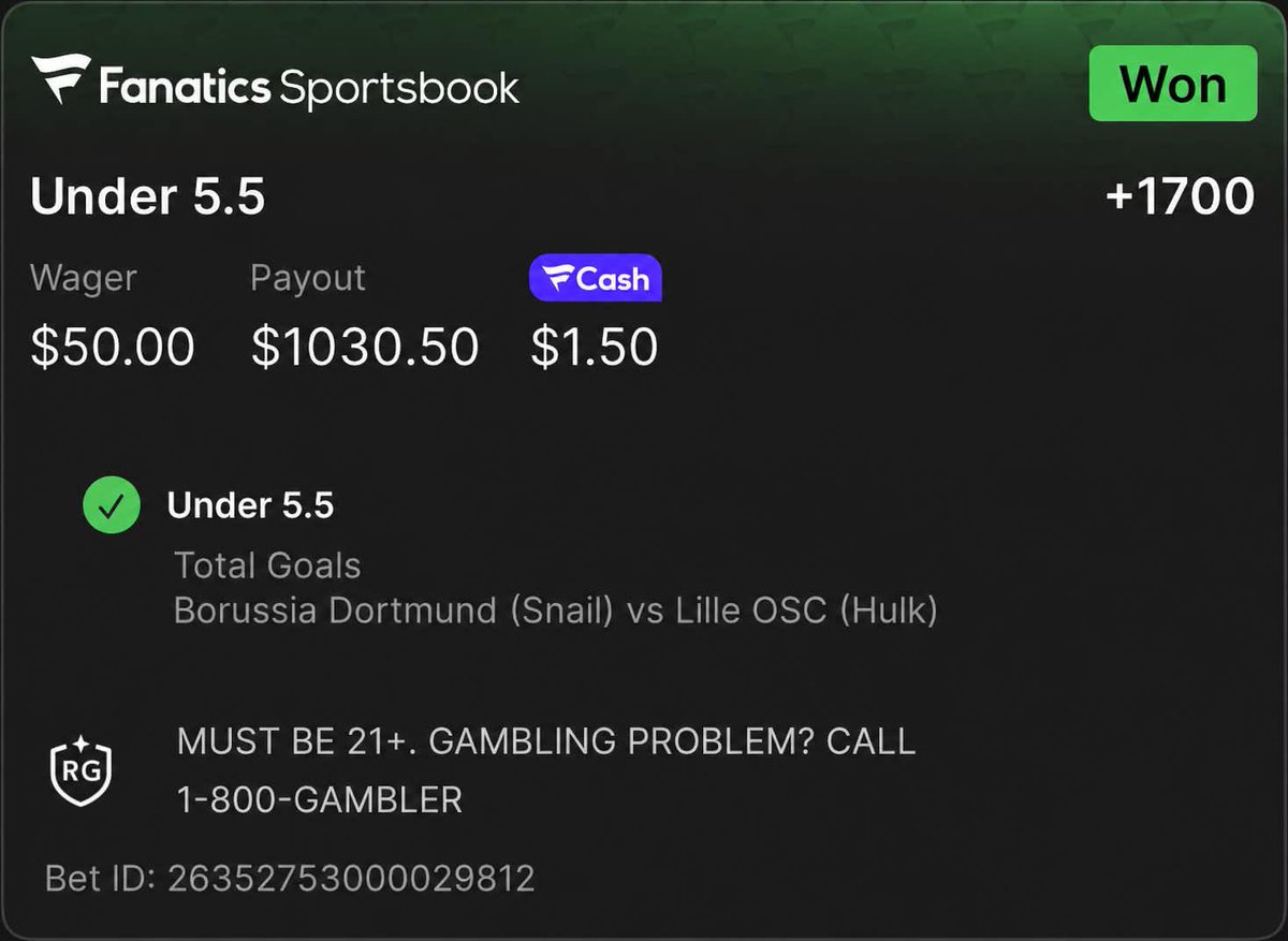 riggedgamesrus's tweet photo. ANOTHER ONEEEEEE $$$$$$ You can’t tell I’m not the GOAT at esports soccer bets???? #sportsbetting #locks #gambling #esports #soccer #insideinfo #goat #greatest #onfire #follow @br_betting @FanaticsSports https://t.co/8yGwoQmnkN