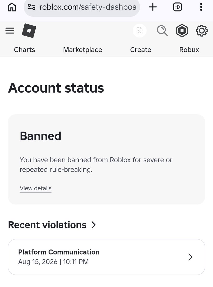 Nayxa5's tweet photo. @KreekCraft Roblox will never be back until they reverse all the AI decision bans(if you in Europe you get notified) and fix the appeal system/moderation staff since they hardly ever reply in time.
Note I've never said anything which could trigger those Harmful Content/Behavior guidelines. https://t.co/V3eJL9YFXC
