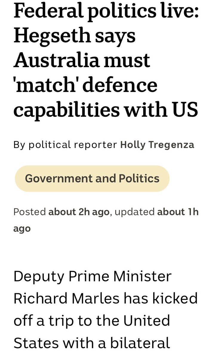 DougCameron51's tweet photo. ABC reporting Marles has said Australia wants to integrate more quickly with the US.
On what authority does Marles commit our nation to  integration with the most dangerous and aggressive nation on earth? What does this mean for our economy and trade with China?
 Madness! https://t.co/rXD1N7ybhd