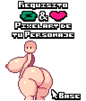 ObjSexy's tweet photo. Me gustaría practicar un poco de Pixelart, así que voy a tomar la base de @pixzapix (con su permiso) y hacer algunos personajes yo tambien QwQ💕 https://t.co/sUqVTPTsQH