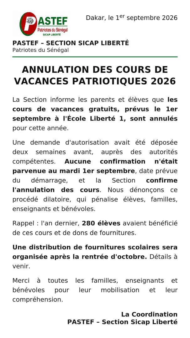 MbayeDieng1986's tweet photo. 🤔 Liii tamit politique diarnako 
⛔ Maintenant on donne plus la permission pour les cours de vacances gratuits 💔 https://t.co/52iWxjyJkn