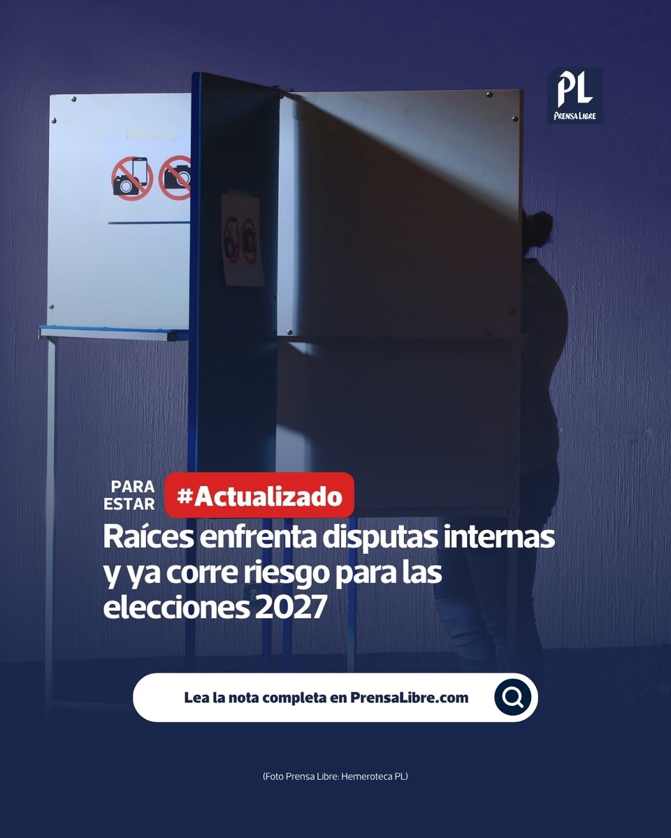prensa_libre's tweet photo. 🚨 #Actualizado: Disputas internas complican el camino de Raíces rumbo a las elecciones del 2027. https://t.co/Z7qRgt8nD4