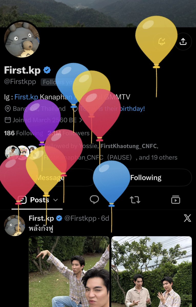 First_Memorie's tweet photo. 🎈🎈🎂🎁🐈‍⬛🧡✨

FIRST 28TH SPECIAL DAY 🎉

#28thHappyFirstDay 
#Firstkanaphan #กองทัพของเฟิร์ส https://t.co/iBsNm9b7aW