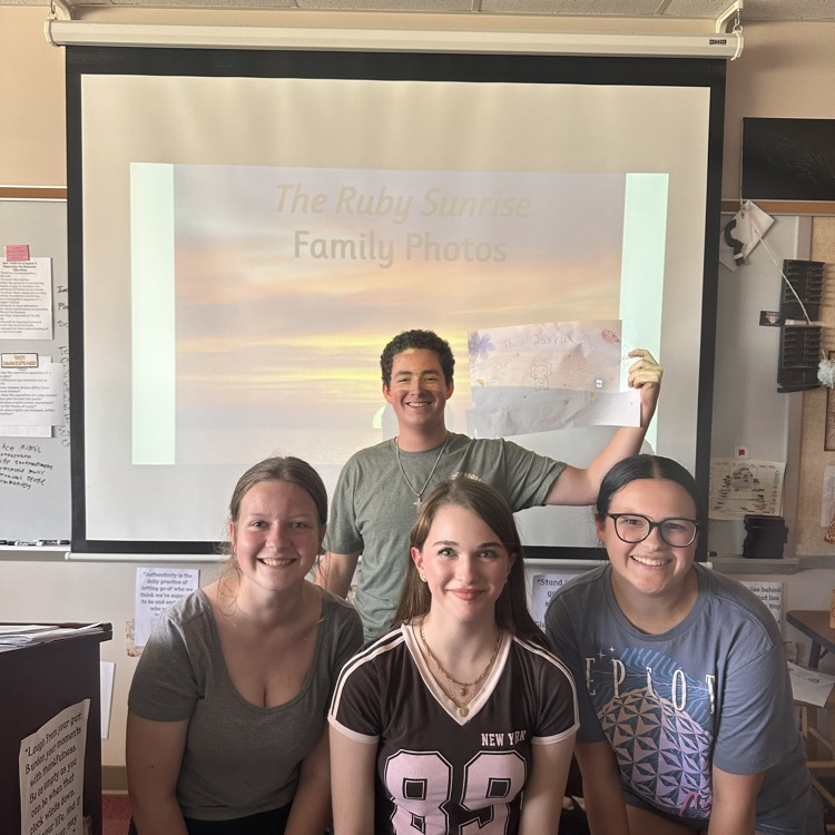 TriadHighSchool's tweet photo. THS Fall Play - building community with cast and crew “families” - Family names and mottos and portraits to get to know one another and expand our circle! https://t.co/n4g8VxTXpV