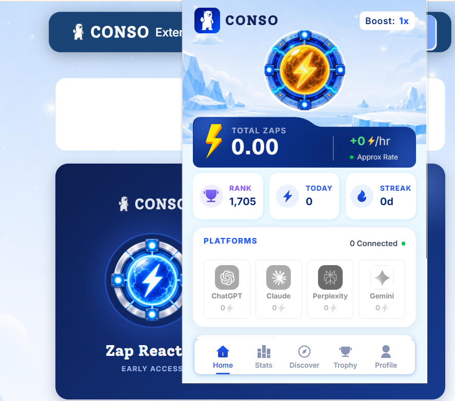 itue_ditta331's tweet photo. @conso_xyz Introducing the CONSO Extension - Prompt to Earn, turning your everyday AI activity into real rewards 🐻‍❄️⚡️ - You pay for the models - Your interactions make those models more valuable -  create  CONSO flips that equation https://t.co/bVdtXUR8Ep