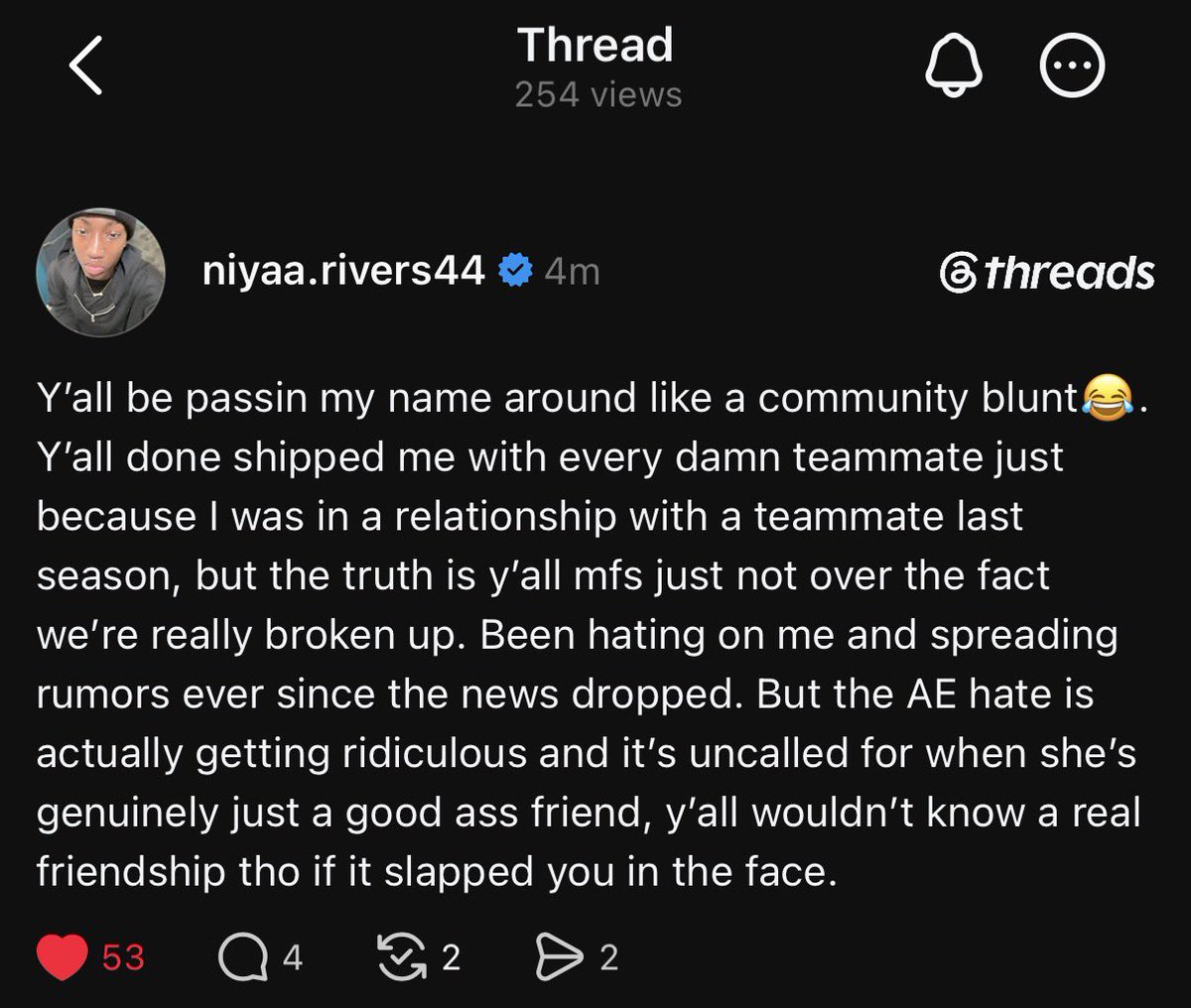 zavanchy's tweet photo. Saniya Rivers cleared the room. Next caseeeee!!!! Leave AE and nem alone 🤍 https://t.co/5L9ik1hPNL