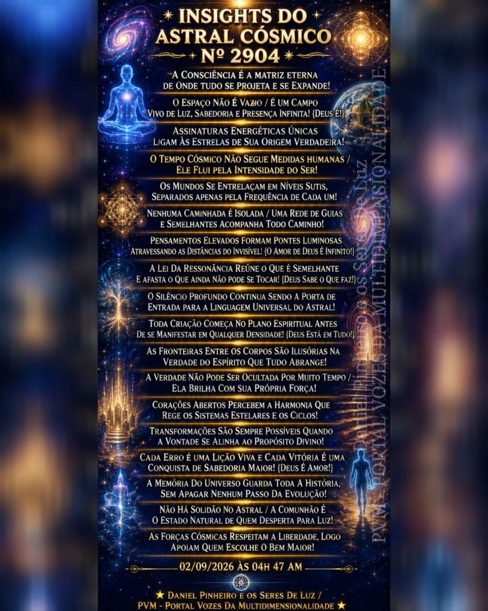 PvmOficial's tweet photo. ✨ A Memória Do Universo Guarda Toda A História, Sem Apagar Nenhum Passo Da Evolução! ✨

Para Visualizar Todos Os Insights, Por Gentileza, Consulte Nossa Página:
To View All Insights, Kindly Check Our Page:

https://t.co/0QRh56WKCP https://t.co/WhTZsAMHXS