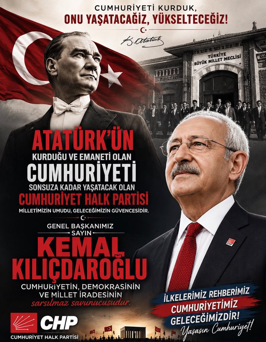 karahanecenaz's tweet photo. Yeni Parti’li troller, Genel Başkanımız Sayın Kemal Kılıçdaroğlu’nu savunduğum için beni mezhepçilik yapmakla suçluyor.

Yahu ben Alevi bile değilim. Asıl siz, Kemal Kılıçdaroğlu’na yönelik mezhepsel bir düşmanlık üzerinden insanları mezhepçilikle suçluyorsunuz.

Benim durduğum yer belli: Kurucu önderimiz Gazi Mustafa Kemal Atatürk’ün kurduğu, bu ülkeyi kurtaran ve Cumhuriyetimizi kuran Cumhuriyet Halk Partisi.

Tek amacı, yolsuzlukla anılan kadrolarını savunmak olan bir anlayışa inanarak Cumhuriyet Halk Partisi’nden ayrılmam.

Benim meselem mezhep değil, ilke ve siyasi duruştur. Cumhuriyet Halk Partisi’ne olan bağlılı��ım da kişilere değil, bu ülkenin kuruluş değerlerine ve Cumhuriyetimizin temel ilkelerine dayanır.