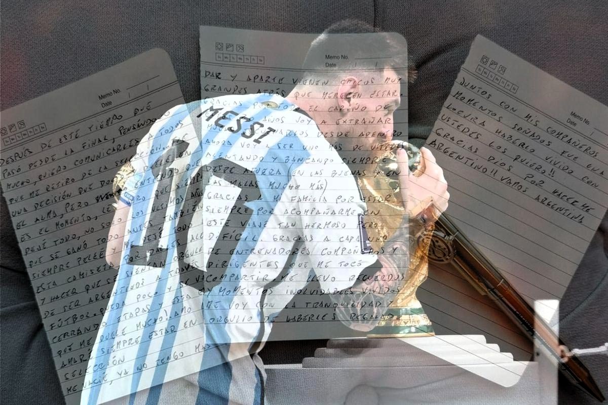 rparrottino's tweet photo. En tiempos de inteligencia artificial (IA) deshumanizante, sin pausa por la cotidianeidad digital, de pantallas que lobotomizan –el celular como grillete–, Lionel Messi le anunció a los argentinos y a todo el fútbol mundial, de puño y letra, en prosa, que llegó al final del camino con la selección argentina. Tres páginas con renglones arrancadas de un cuaderno, 256 palabras escritas a mano en imprenta mayúscula dos días después de la final del Mundial 2026 y seis caracteres tachados –“siento”, reemplazada por “entiendo”– para darle carnadura, ahora sí, al momento del punto final con la 10 argentina.

Messi había despedido a Jorge, su padre fallecido el 8 de agosto, también a través del género epistolar. El ídolo de los niños no le “pidió” que le diera un texto a una IA que se cree Dios. Como en la cancha durante 21 años con la selección, puso el cuerpo. Trazó palabras con sentidos y experiencias en un papel, otra enseñanza para quienes quieren ser como él y van a la escuela. Agarró una lapicera con un “giratiempo” de Harry Potter y la inscripción “Departamento de Misterios” –en la saga, le permite al mago ir hacia atrás para volver a vivir el pasado–, y escribió, lento, palabra por palabra. Nuevo truco del mago Messi. Con la pluma y la pelota.

“Escribir a mano. La demostración de amor definitiva. Lo que jamás podrá una IA: meter goles, escribirle una carta a un pueblo con el corazón”, tuiteó la gestora cultural y comunicadora Cynthia Castoriano (aka @suzyqiu). Con el gesto de despedida, en medio del elitismo cognitivo que imparte la ilustración oscura de los CEO-monarcas, Messi animó a los demás a escribir cartas, desde compañeros de la selección y ex combatientes de Malvinas hasta niños y niñas y figuretis que endulzan su ego en las redes. Diversas investigaciones en psicología y en neurociencia indican que tomar notas a mano fortalece la capacidad de análisis, la atención sostenida, el aprendizaje profundo y la potencialidad de la memoria.

En esa reflexión íntima tras la muerte del padre que es La invención de la soledad (1982), Paul Auster escribe: “Antes de que una palabra pueda llegar a la página, tiene que haber formado parte del cuerpo, tiene que haber sido una presencia física con la que uno haya convivido, igual que convive con el corazón, el estómago y el cerebro. La memoria, entonces, no tanto como el pasado contenido dentro de nosotros, sino como prueba de nuestra vida en el momento actual. Para que un hombre esté verdaderamente presente entre lo que le rodea, no debe pensar en sí mismo sino en lo que ve. Para poder estar allí, debe olvidarse de sí mismo. Y de ese olvido surge el poder de la memoria. Es una forma de vivir la vida en que nunca se pierde nada”.

Messi vio que era el día de contar que no más con la camiseta de la selección. Existe una relación física entre el cerebro y el escribir a mano, a la vez emocional y racional (“siento”, tachada, por “entiendo”). Dibujar letras en el papel baja el ritmo. Es una defensa contra la automatización que anestesia el pensar. Escribir a mano le ayudó a Messi a esbozar el significado no sólo de la vida como futbolista (IA, no existís). Las marcas en el papel como rastros. Si la mano que maneja el lápiz controla el mundo, Messi –que escribe con la derecha, como lo hacía Diego Maradona– controló el fútbol de la selección con el pie izquierdo.

Con su escritura a mano hermosamente simple y evocativa, Messi nos avisó que lo analógico, lo artesanal, lo básico y lo atemporal vive –sobrevive–; que escribir a mano ejercita, acerca y sana a la condición humana. Entonces, que el retiro definitivo de la selección termine por el principio, como un cuento que fue verdad –“había una vez un tal Lionel Messi”–, con formalidad –“Estimadísimo señor Lionel Andrés Messi Cuccittini”– o como una carta de amor –“Querido Leo, ¿cómo estás? Espero que bien”–.
