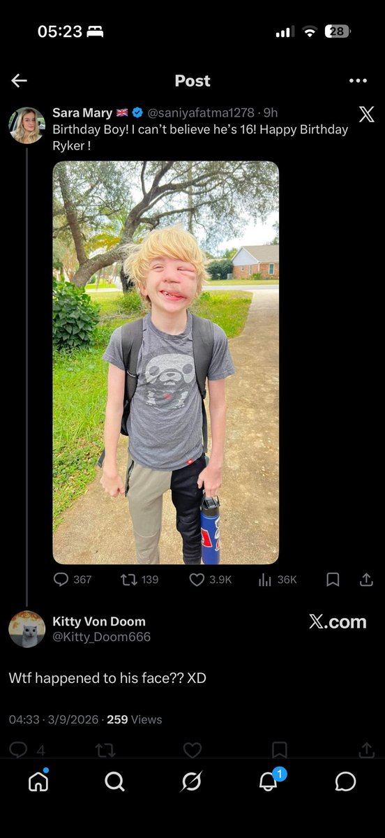 Minotaur511's tweet photo. I know I can’t directly quote tweet her, but @Kitty_Doom666 you are actually just a giant cunt, what the fuck is wrong with you. https://t.co/Q03if2wfAb
