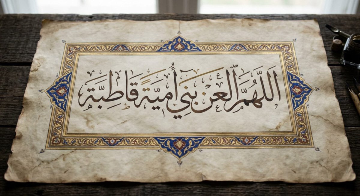 Ashtar313_'s tweet photo. اَللَّهُمَّ الْعَنْ بَنِي أُمَيَّةَ قَاطِبَةً.. https://t.co/H4U0xYFPUf