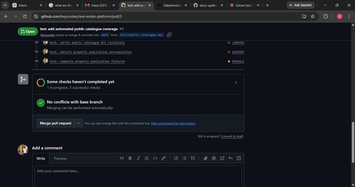 itz_Keyz001's tweet photo. No finished frontend yet—but Kudu now has a secure property catalogue API, transparent pricing, protected locations, automated tests and CI checks.

Next: turning that foundation into the first visible catalogue interface.

Learning while building. 🌱

#BuildInPublic #Kudu https://t.co/IovM1U72pP