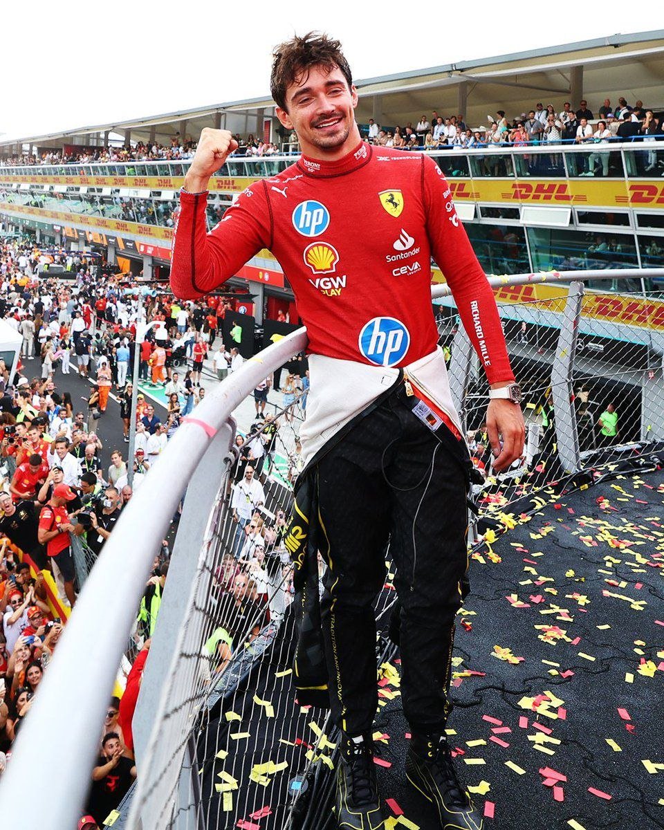 DRSNewTotal's tweet photo. Charles Leclerc y su segunda victoria en 2024. 

Vía @F1

​#F1​ #MonzaGP​ #ItalianGP2026​ #Ferrari ​#ScuderiaFerrari https://t.co/YAQeXHEp7a