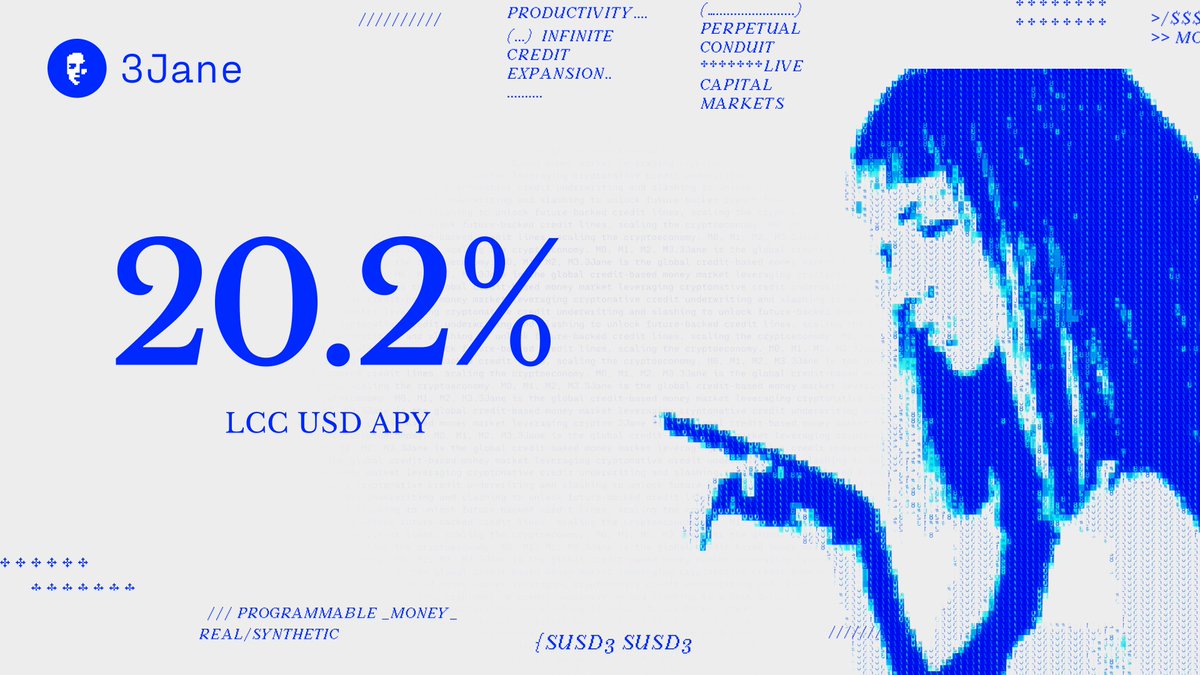 3janexyz's tweet photo. LCC is now 40% subscribed against its $15M initial cap

Stakers are earning:
+ 3.5% @aave APY
+ 16.7% standby APY

Crypto's first yield on a promise https://t.co/XwdWBkgzyN