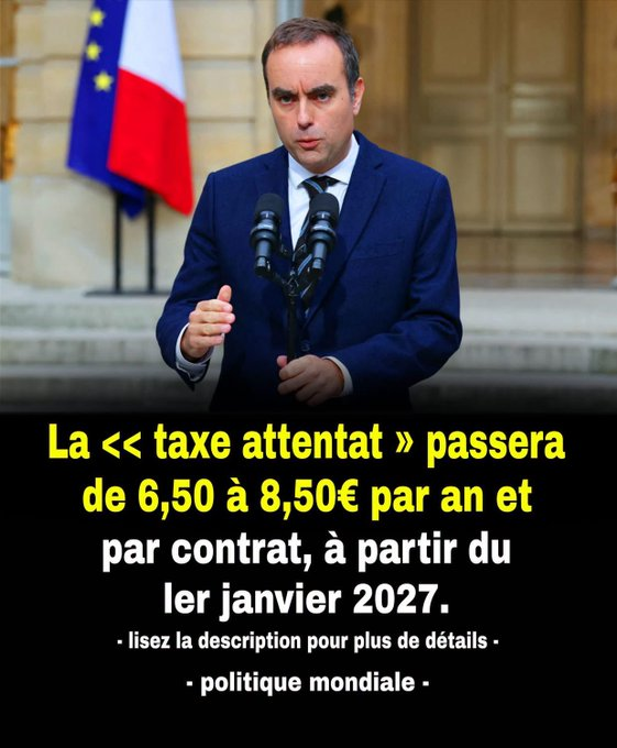 Forhalinton's tweet photo. Cette taxe va passer de 6,50 € à 8,50 € par contrat et par an. Si vous avez une voiture ET un logement, vous la paierez donc deux fois.
Ouvrez l’œil sur votre prochain avis d’échéance d’assurance auto ou habitation : une petite ligne, que personne ne lit jamais, s’apprête à gonfler en douce.
