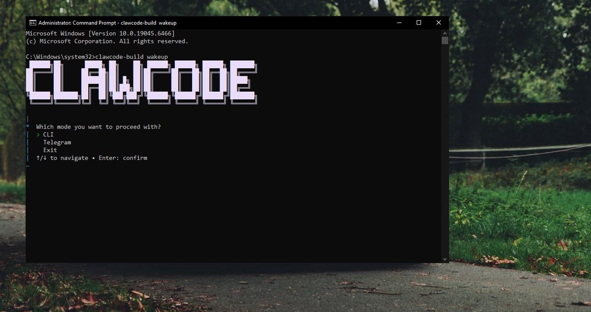 WarisCodes's tweet photo. Excited to share that ClawCode is officially live.

A CLI-based AI coding agent with Agent, Plan &amp; Ask modes, file operations, code analysis, web search/scraping, and a Telegram integration.

Available on npm.

🔗 https://t.co/xRRJ6yyj3H

#TypeScript #Bun #AI https://t.co/p9J34HZ1Ks