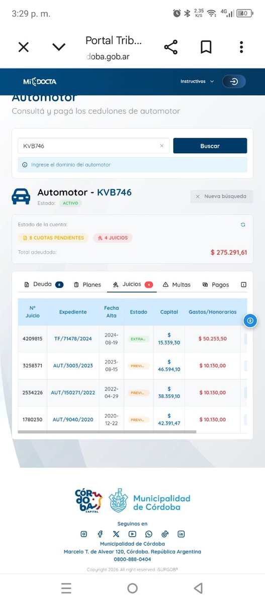 JoniCordobes's tweet photo. Acá los datos de la camioneta que utilizan Paserrini para CAZAR a los UBER: tiene más juicio y multas que cualquier persona, al parecer no les va lo predicar con el ejemplo.

Cc: @TraductorTeAma @GordoEdicion @German_Benitz @javierhfabre 👆🏻 https://t.co/WFojFMAXOW