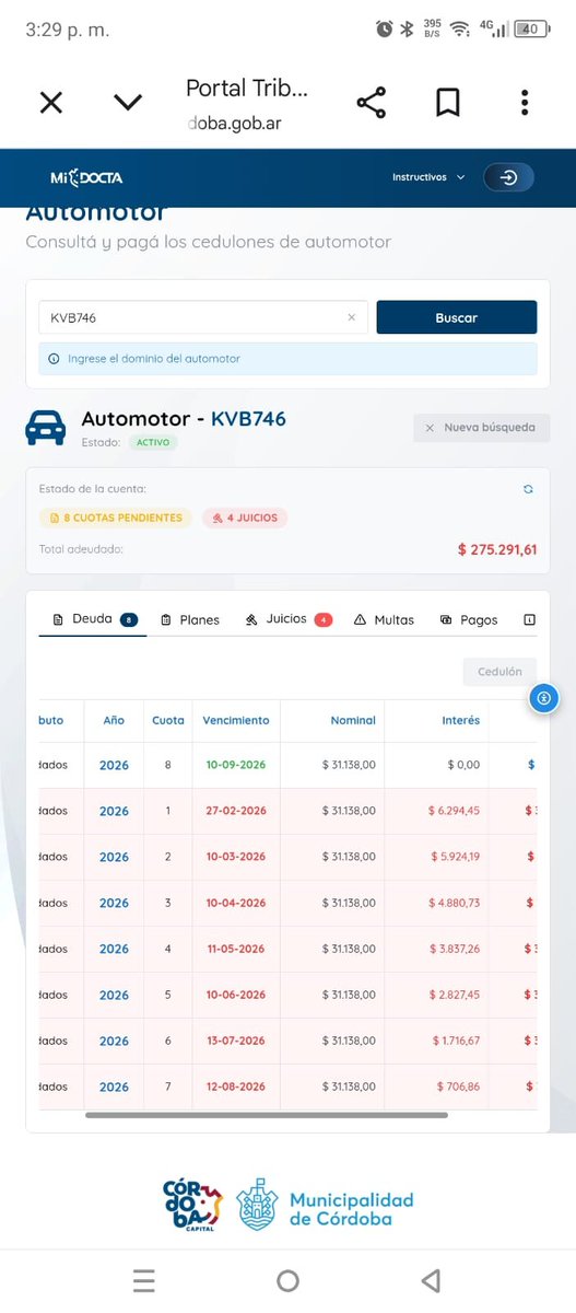 JoniCordobes's tweet photo. Acá los datos de la camioneta que utilizan Paserrini para CAZAR a los UBER: tiene más juicio y multas que cualquier persona, al parecer no les va lo predicar con el ejemplo.

Cc: @TraductorTeAma @GordoEdicion @German_Benitz @javierhfabre 👆🏻 https://t.co/WFojFMAXOW