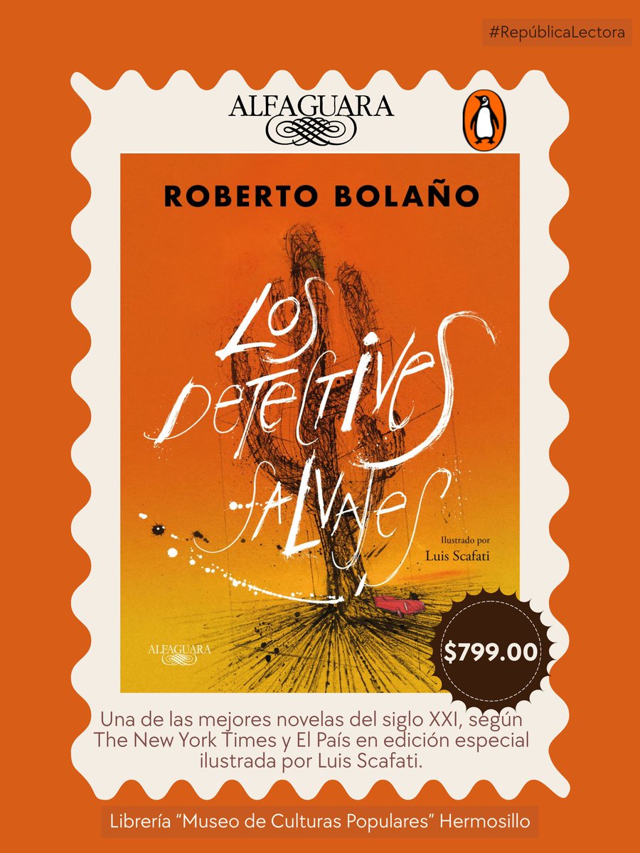 EDUCALHMO's tweet photo. #Alfaguara
#PenguinRandomHouse
#LibreríaFCEHermosillo
#RepúblicaLectora
#RobertoBolaño https://t.co/4tjLDfTYlH