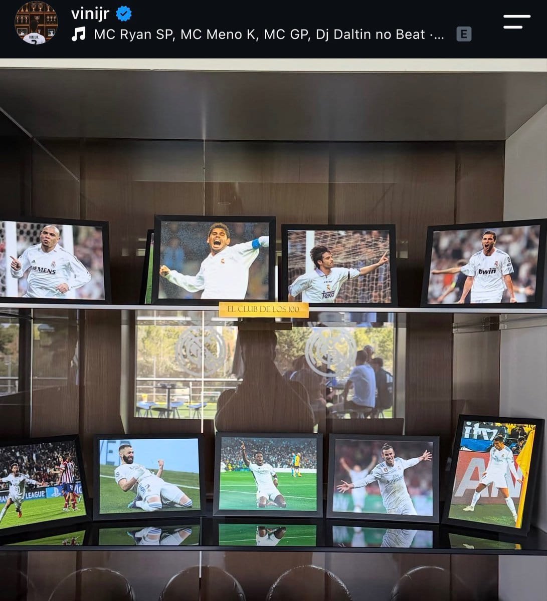 MUNARMA_'s tweet photo. ⭐️ Vinicius Jr. on IG celebrating reaching the 100 GOALS club. 🤍 https://t.co/sRMzn7IrV0