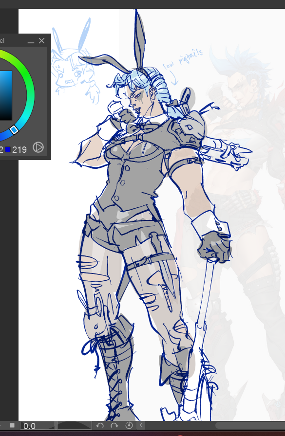 faiweiqing's tweet photo. trying to envision a bunny skin for jq.. https://t.co/vuRAWFvjwb