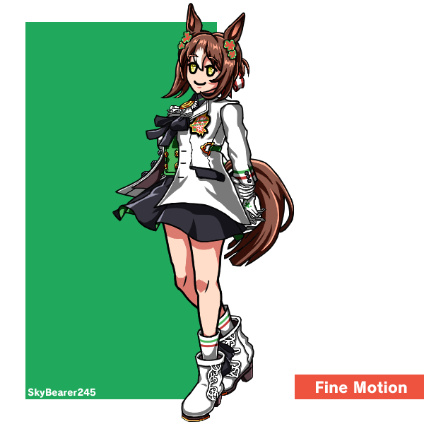 SkyBearer245's tweet photo. Drawing every playable Umamusume            

(22/145) Fine Motion https://t.co/lc308ClPep