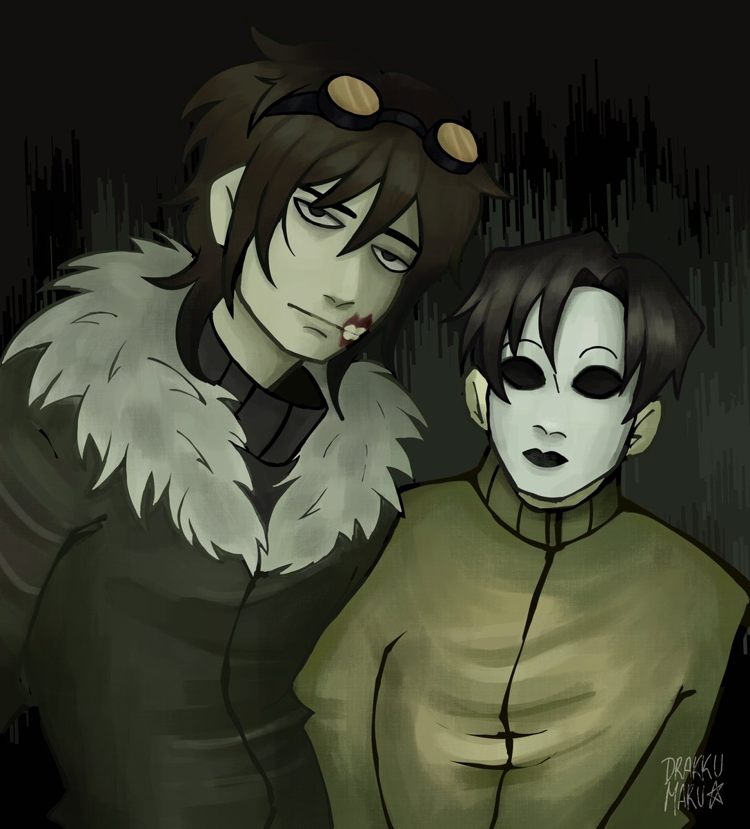 drakkumaru's tweet photo. 🪓 ⦻ 🚬

#creepypasta #fanart #masky #ticcitoby https://t.co/E1zR7o2p3r