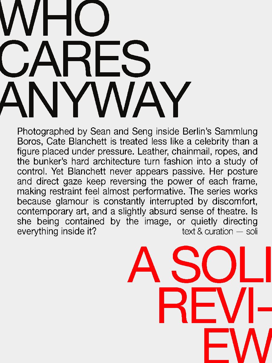solisolsoli's tweet photo. Cate Blanchett, 2013, photography — Sean &amp; Seng https://t.co/LMXD5HvzCG