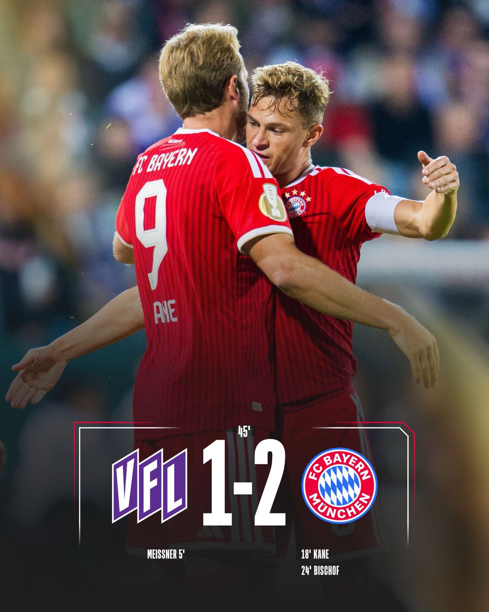 FCBayernEN's tweet photo. We lead at the break! 👊 https://t.co/EOsF7rJ2Ac