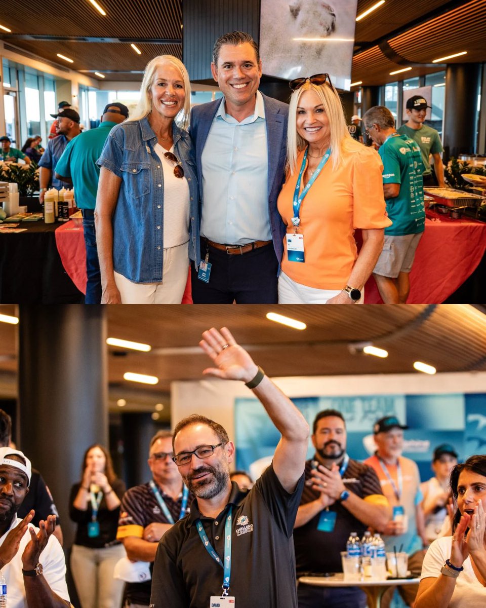 TackleCancer's tweet photo. The people behind the impact 👏

It was amazing to bring our community together for the Team Captain Summit presented by @PaycorInc at a @MiamiDolphins preseason game! 

Thank you captains for an evening of leadership and inspiration to get ready for DCC XVII. https://t.co/JeyL1zLiqD