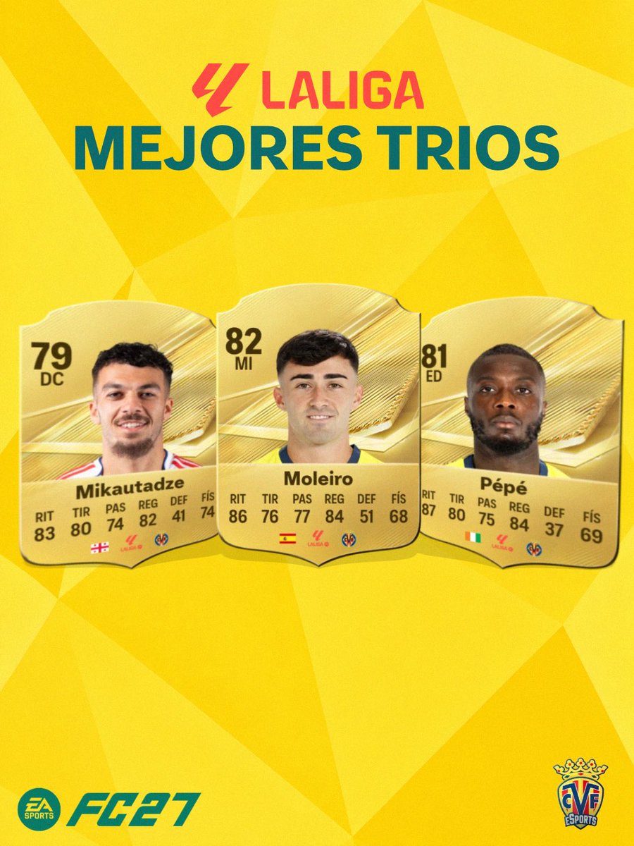 CVFeSports's tweet photo. Os traemos algunos de los mejores trios para empezar en este FC27 

¿Cuál usaríais vosotros? 🎮 https://t.co/6RUq5Ke4q6