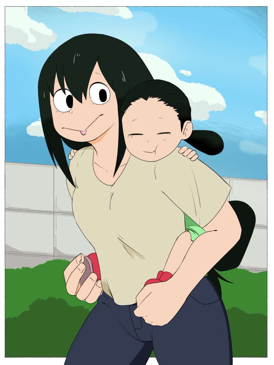 JT_Jolt's tweet photo. Commission for @smearglexd1 #mha #bnha #tsuyuasui #satsukiasui https://t.co/WIyJs7Fntz