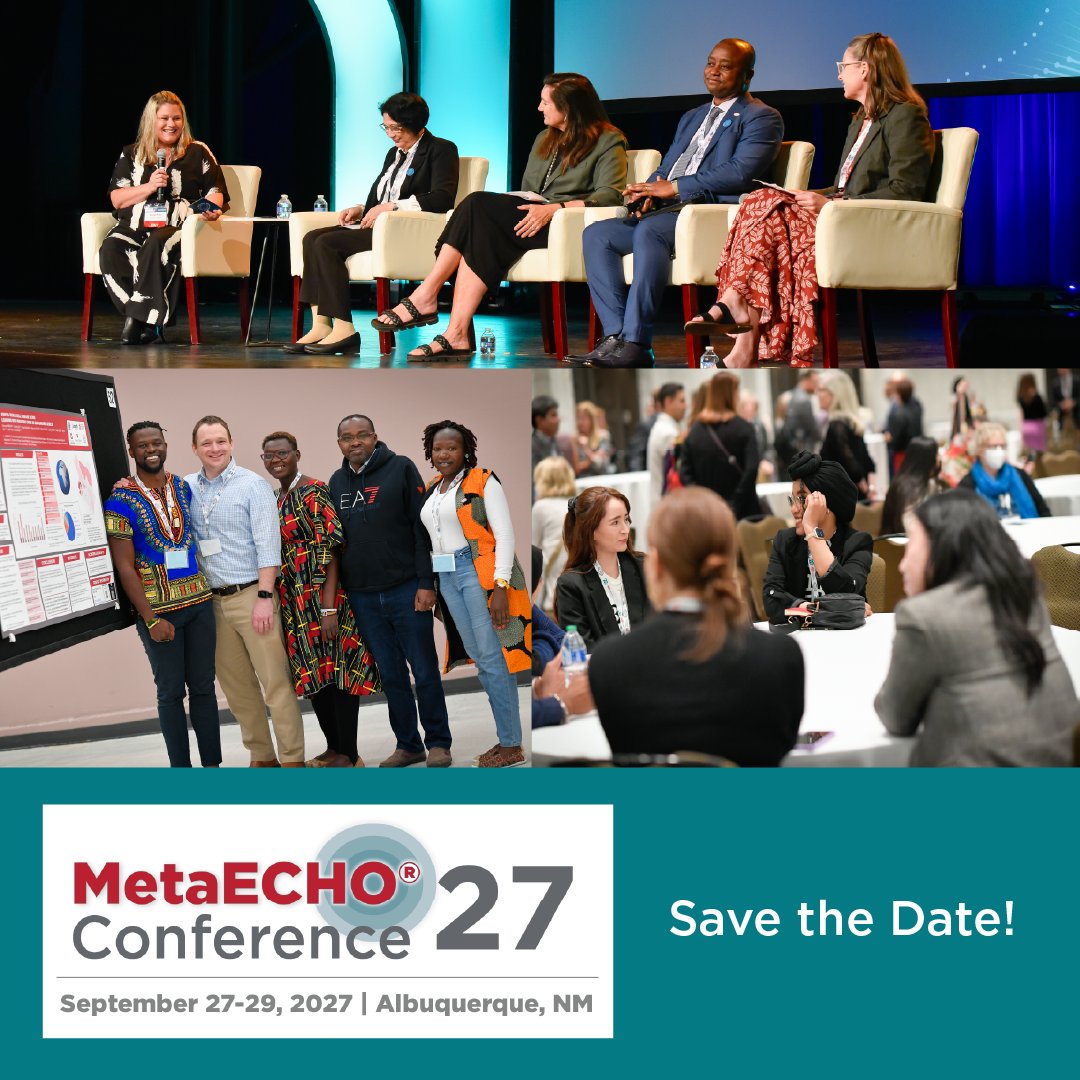 ProjectECHO's tweet photo. Save the date for MetaECHO 2027, the sixth global convening of our ECHO community. Join us on September 27-29, 2027, in Albuquerque, NM, to share how your team is making an impact through ECHO. Conference registration opens May 2027.

Learn more: https://t.co/kUOESYUS0g https://t.co/aXGHKG3Prd