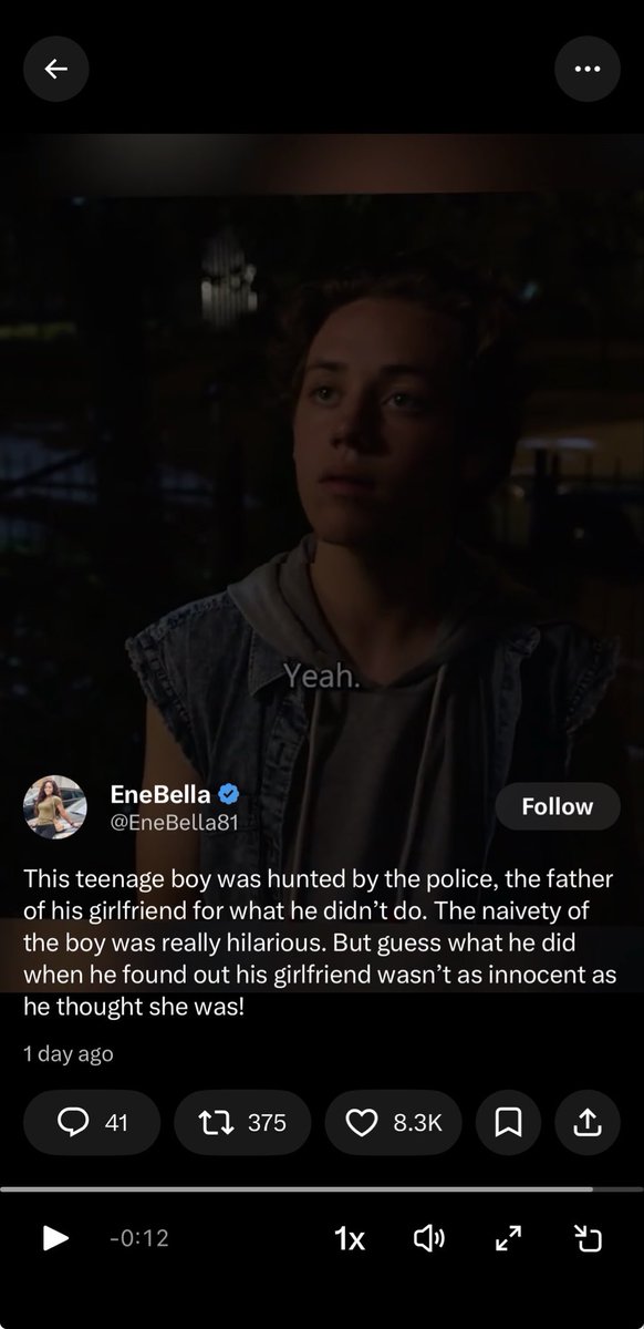 GernBern's tweet photo. I need Elon to geo lock Africa dude these accounts don’t do anything but repost TV show clips and give generic ass responses to engagement farm. 

Some random Nigerian account shows up every fucking time a video auto scrolls  posting these stupid clips. https://t.co/GhyJmaQH6T