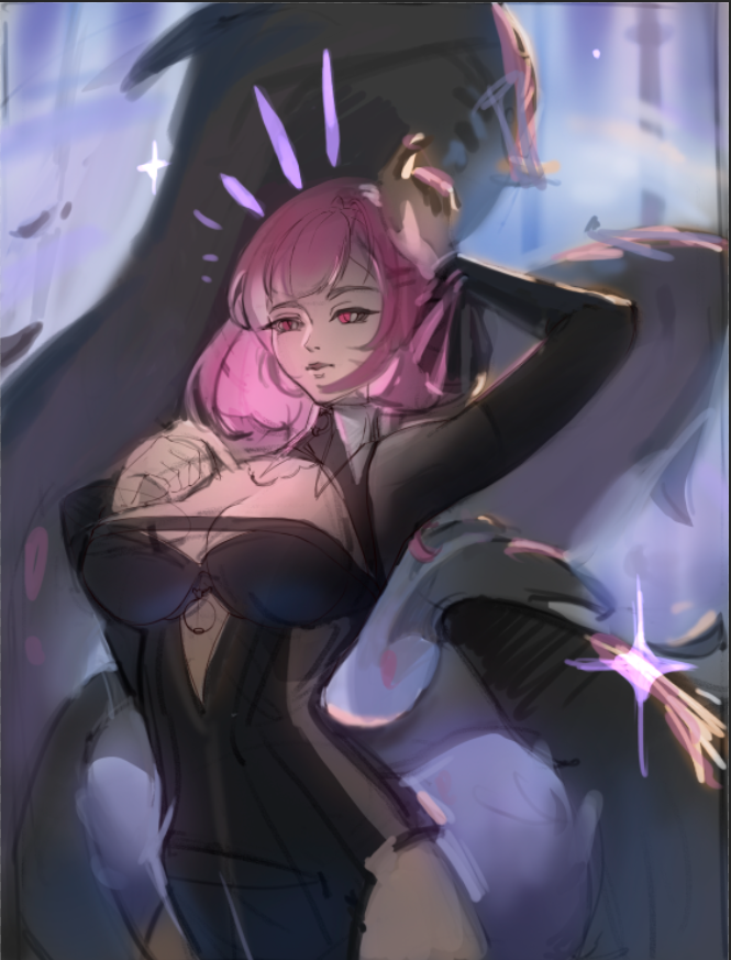 TNGsenketsu's tweet photo. @laineyyyarts I work in Photoshop and don’t have speedpaints🥲 so I’ve added some process screenshots. https://t.co/TBTjgqbXwX