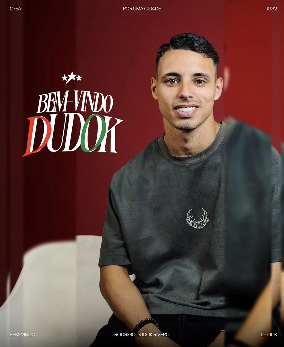 BachsMartin's tweet photo. 🇺🇾✈️🇵🇹 URUGUAYOS: RODRIGO #DUDOK PRESENTADO EN ESTRELA DA AMADORA DE #PORTUGAL 

#Mercadodepases

El extremo izquierdo #uruguayo  Rodrigo Dudok, de 19 años, es nuevo jugador de CF Estrela Da Amadora de Portugal.

🏆Fue campeón del Apertura 2026 con @RacingClubUru 

Ex @DefensorSp https://t.co/DCfdY3qELB