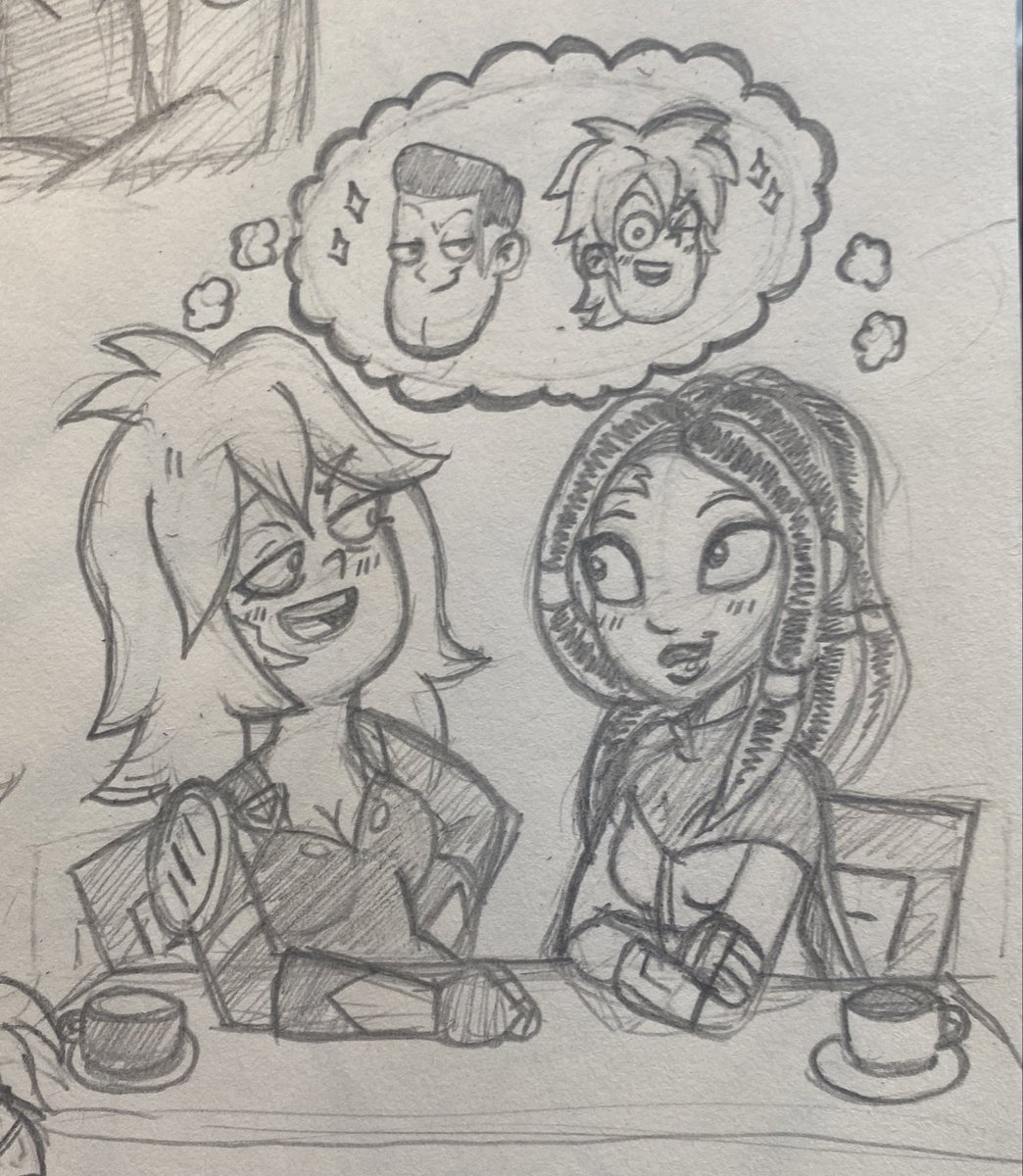 OFFCIALKorrieXO's tweet photo. Sheryl: Okay kiddo, I’m gonna give you the run down on how to win the heart of of a Goodspeed man so you best be taking some notes down 😉✨
Request done for @jakemil37382371 of Sheryl and Quinn talking about their Goodspeed men! 🤎💛🌹✨
#FinalSpace #RenewFinalSpace #SherylGoodspeed #QuinnErgon