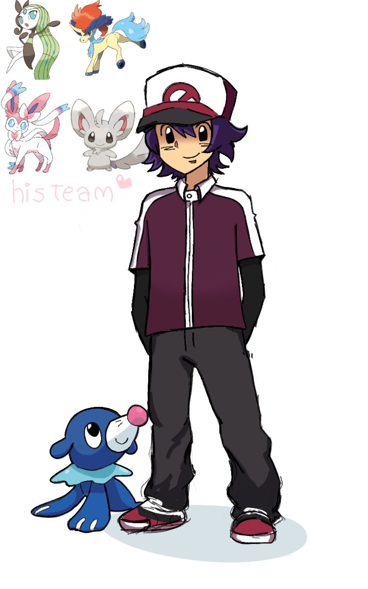 SqueezedLimon's tweet photo. Boyfriend and his Pokémon team! In my au yk..

He is from Alola! That's why his starter is Popplio. Later, he moved to Johto, where he met Gold!

#hypnoslullaby #cabinetofnovelties https://t.co/QRtr9qLZsL