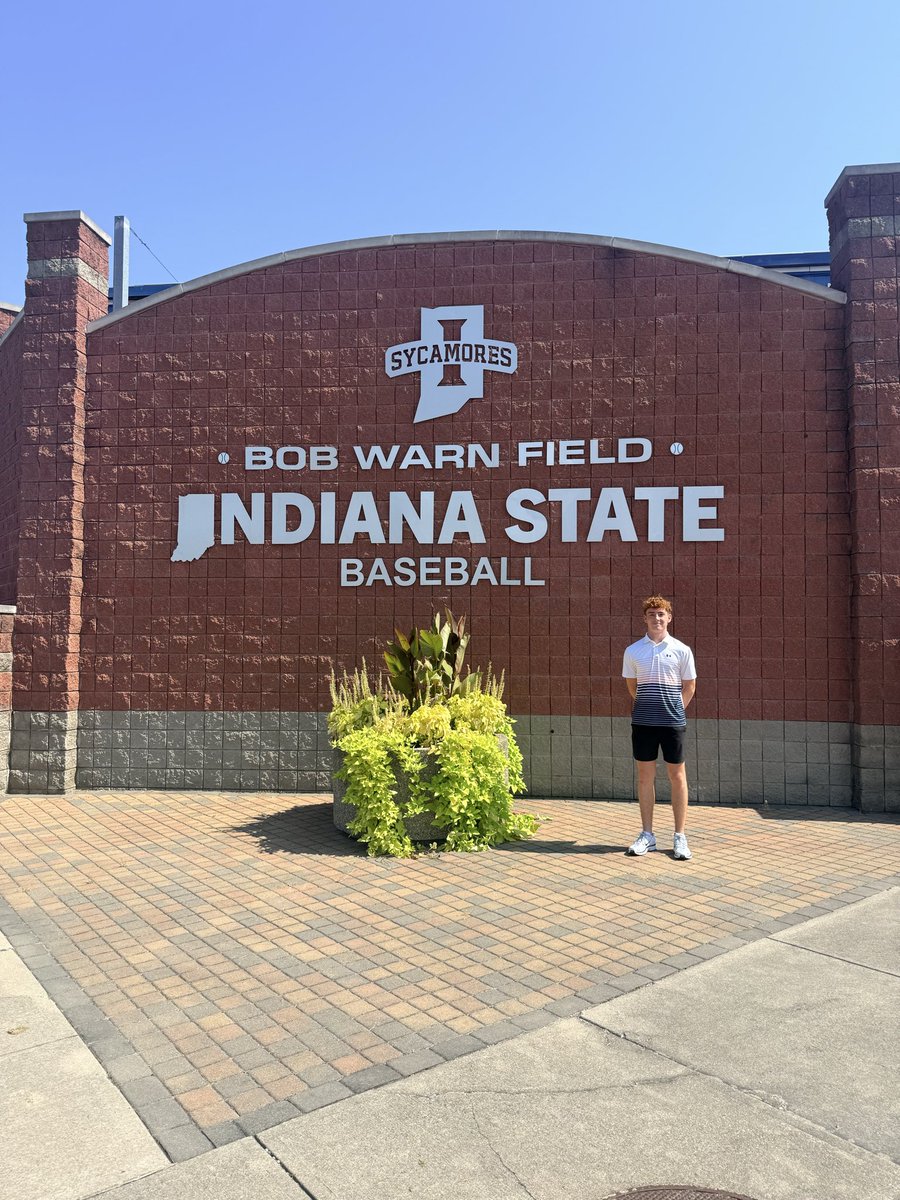 QuinnLewis04's tweet photo. Had a great visit today with @IndStBaseball! Awesome to see the behind the scenes and to meet the coaches. Thankful for the opportunity! @06CoachArch @andy_lasher @BlackLabelAth https://t.co/sKGS4kYssj