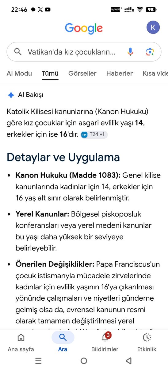 Orureis31927262's tweet photo. @_ErcanOzcelik @AYMBASKANLIGI @RTErdogan @NumanKurtulmus @Akparti @abakingurlek @MahinurOzdemir @uspumorg @DrKesli @MHadiAydemir @RehberTvHaber Katolik mwrkwzi Vatikan 14.
Yahudilik 12 .
Türkiye de 14 çocuk .
Acaba İslam da evlilik yaşı kaç ki 
Birde 14 yaşındaki ler çocuk !
Ama erkek çocuk hapse atılıyor !
Çocuk dan çocuk olur mu !
Eskiden .çok çok eski değil 
1988 medeni şeriat dan önce 
Delikanli var idi 
Genç var idi https://t.co/NdiXbfT0i5