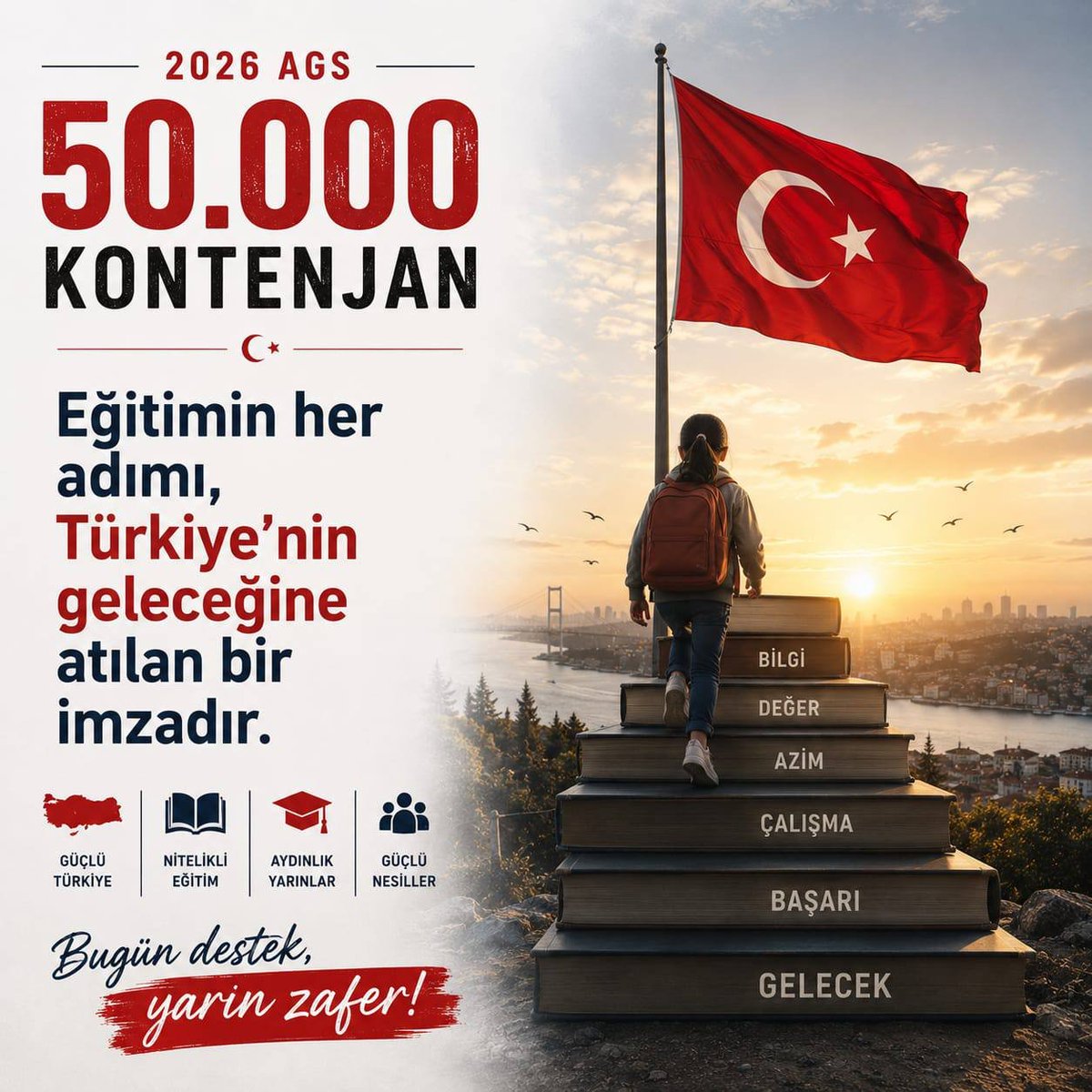 bulganpinar's tweet photo. Mesleki saygınlığını yeniden kazanan bir öğretmen, toplumun dönüşümünde en büyük güç kaynağı olacaktır.
@AkParti @dbdevletbahceli @MHP_Bilgi @turkegitimsen @EgitimBirSen @PrfDrFilizKilic @TalipGeylan06 #SnSaraldanAGSsözü50Bin https://t.co/StCwdLDP7R