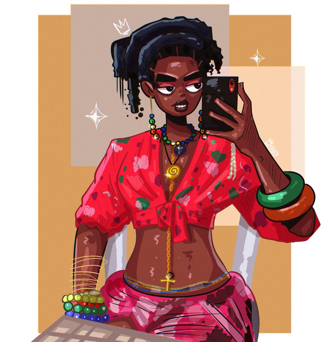 Isiramen_Gideon's tweet photo. I just wanted to try something 🌺 https://t.co/OtNUgL8dSo