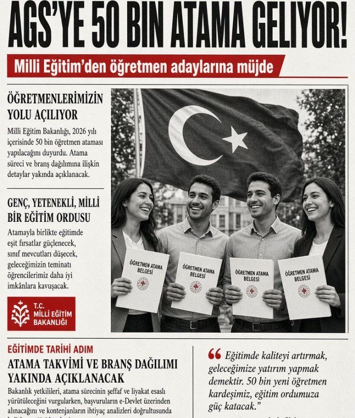 bulganpinar's tweet photo. Öğretmenlik mesleğine hak ettiği değerin verilmesi, sınıflara adil ve cömert kontenjanlarla atanan umut dolu öğretmenlerle başlar.
@AkParti @dbdevletbahceli @MHP_Bilgi @turkegitimsen @EgitimBirSen @PrfDrFilizKilic @TalipGeylan06 #SnSaraldanAGSsözü50Bin https://t.co/97xudqpSnA