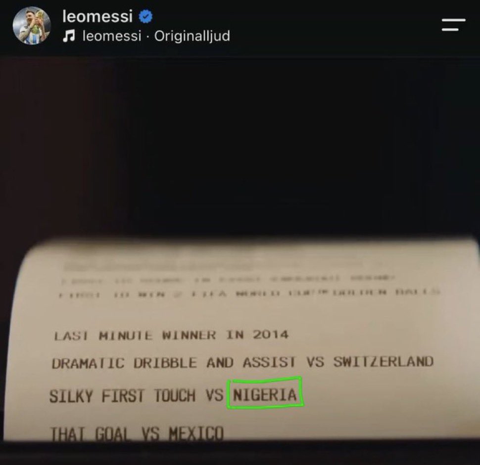 Debbybruno3's tweet photo. Super eagles still collect from Messi hand 😭😂 https://t.co/75CpLSxFC0