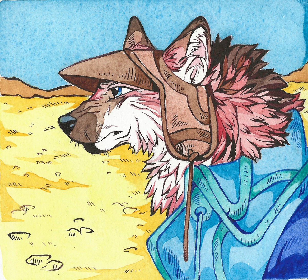 Nosefeta's tweet photo. Maned wolf oc https://t.co/x8Z9ZmEaVP