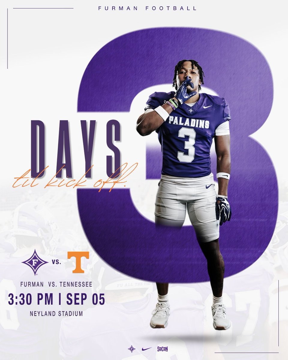 PaladinFootball's tweet photo. See you soon, Knoxville. 😈

#EliteIsTheStandard | #FUAllTheTime https://t.co/nKGQMcXHnN