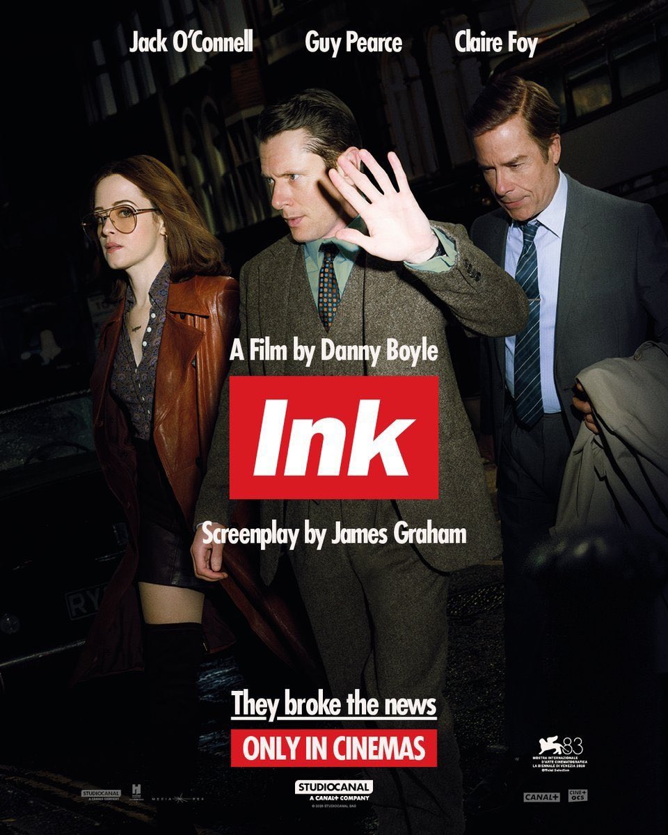 NFootfun's tweet photo. نمرات اولیه فیلم INK به کارگردانی دنی بویل پس نمایش در فستیوال فیلم ونیز به عنوان فیلم افتتاحیه:

 Rotten Tomatoes: 92%
(از 12 نقد)

 Metacritic: 80/100
(از 11 نقد)

اکران در سینماها: ۲۰ آذر 
انتشار از نتفلیکس: ۱۸ دی https://t.co/rE8TDQdvVO